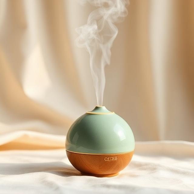 Sage green ceramic mist diffuser